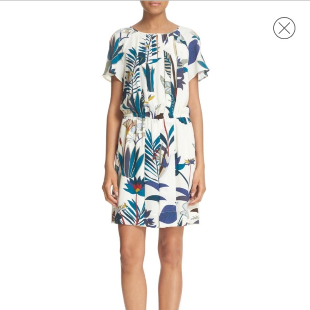 Tory Burch Anatolie Botanical Print Dress